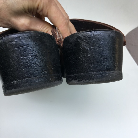 Sven Clogs Brown Nubuck Leather Size 40 - Picture 8 of 11